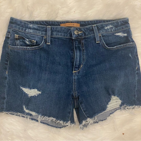 Joe's Jeans Denim Short Distressed Cut-Off Short, Blythe Style - Picture 3 of 6